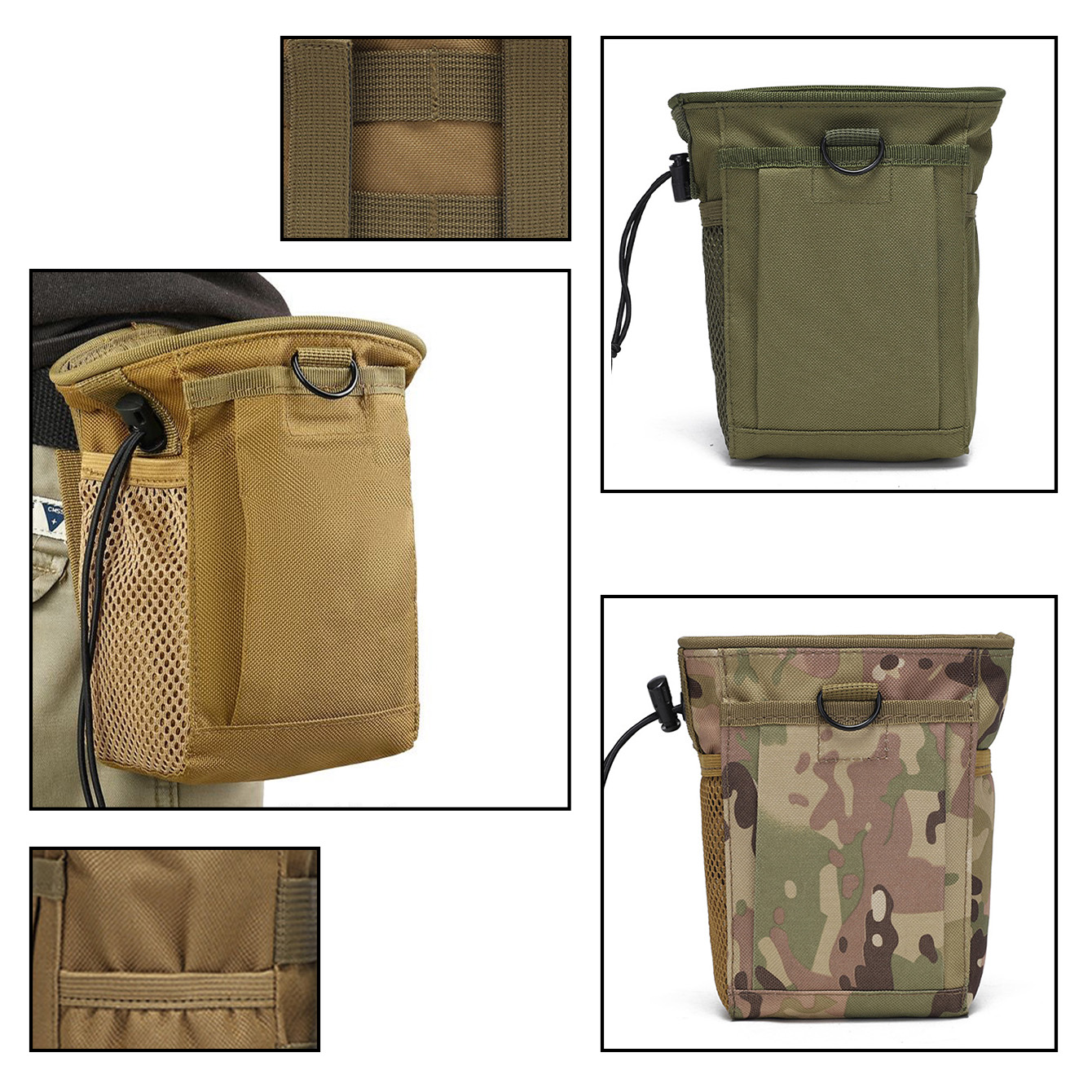 Camouflage Hunting Jacket - 3-5L 위장 MOLLE 가방 재활용 가능한