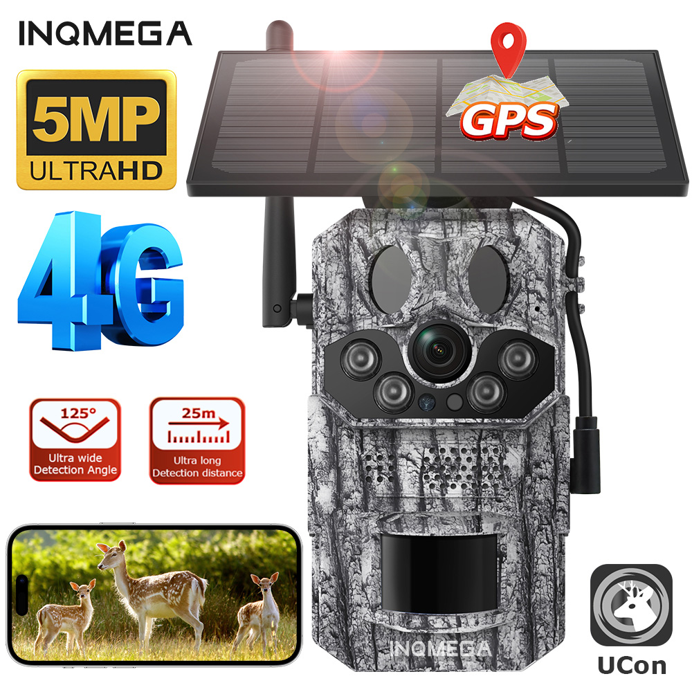 Hunting Outdoor Camera - INQMEGA4G PIR 모션 활성화 트리거, 야간