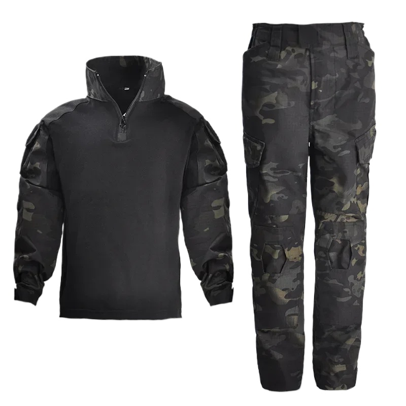 Camouflage Hunting Jacket - 어린이 전술 유니폼 사냥 의류 세트,