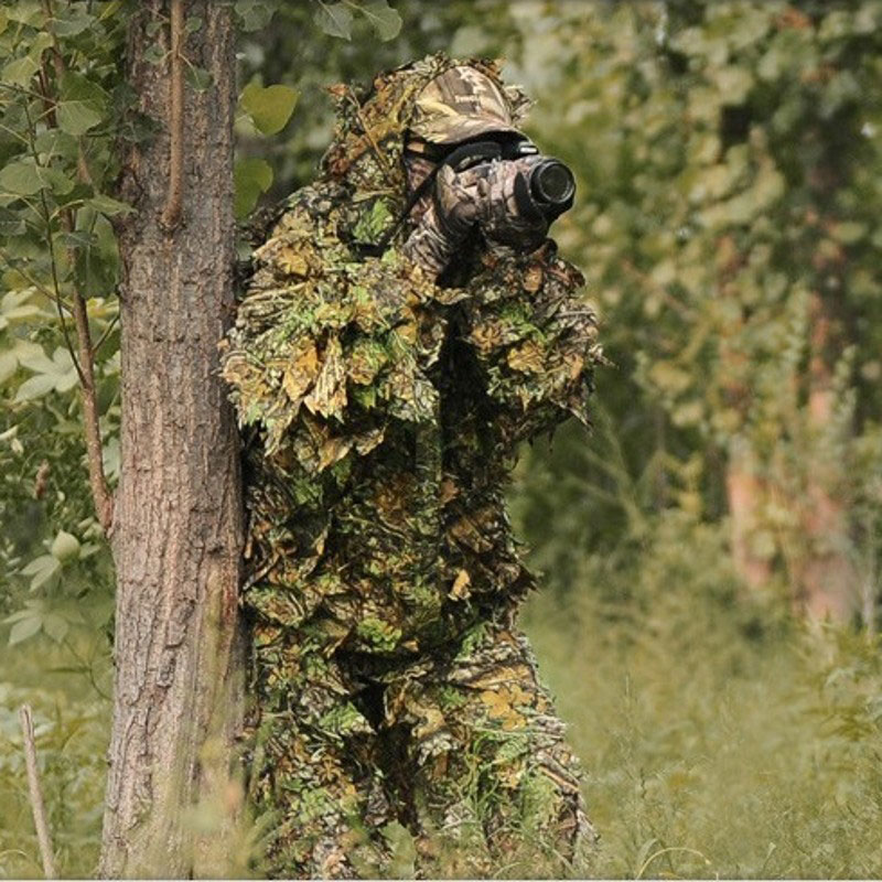 Camouflage Hunting Jacket - 남녀공용 야외 길리 세트 위장 의류,