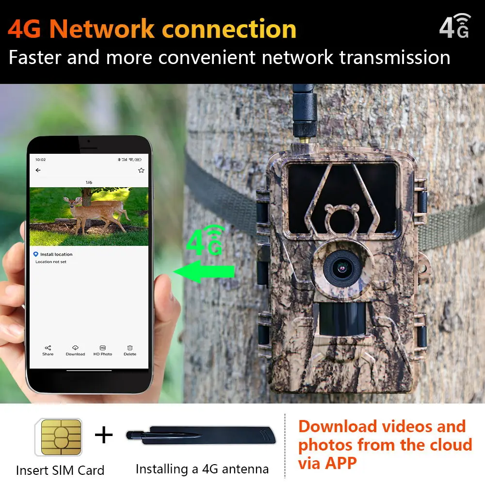 감시 와이파이 앱 제어용 적외선 카메라, 4G 야외 사 - Hunting Outdoor Camera 리뷰 및 가격