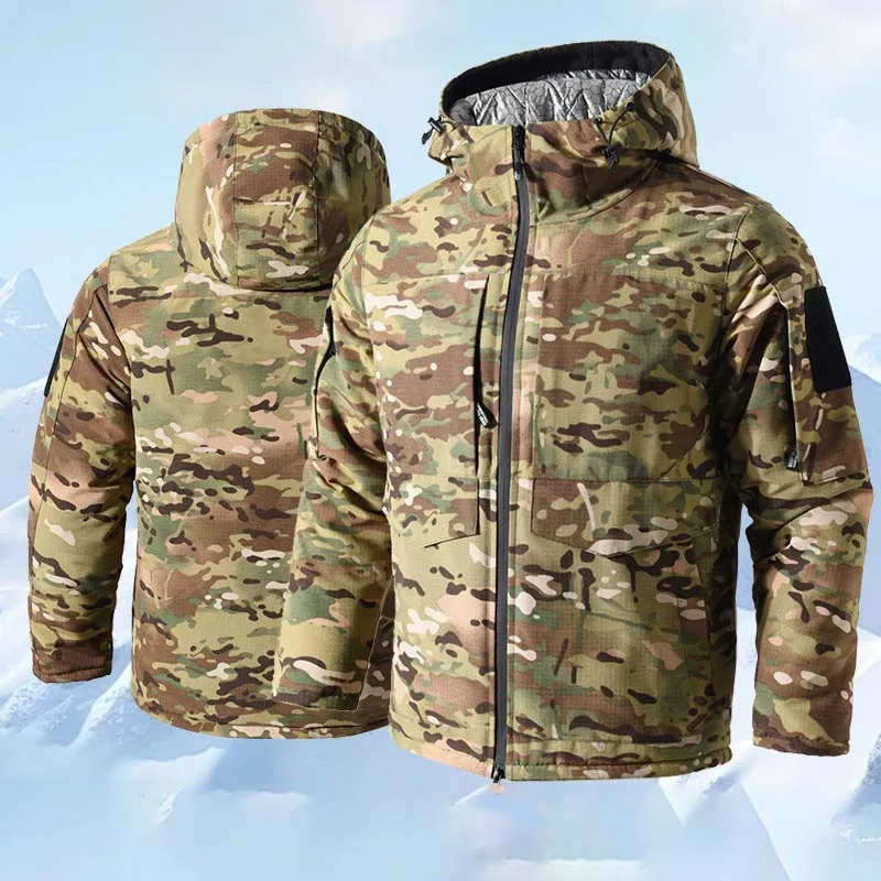 겨울 남성용 전술 재킷 –30 ℃   카모 히팅 밀리터 - Camouflage Hunting Jacket 리뷰 및 가격